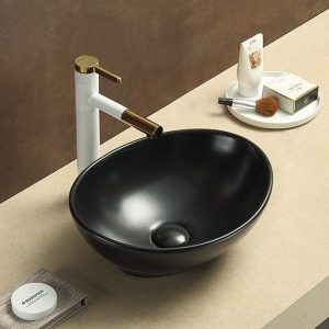 Раковина накладная Comforty 40 Черный матовый 7838MB