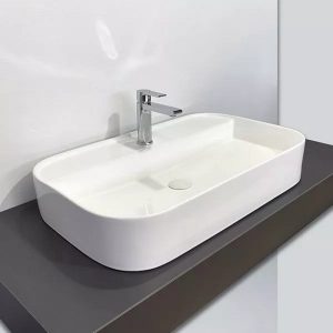 Раковина накладная Comforty 75 Белый глянцевый 78500D