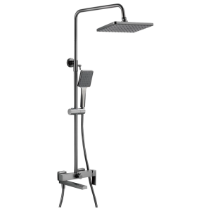 Душевая система Belz B613 с изливом Оружейная сталь B24613-3