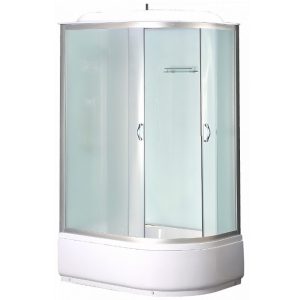 Душевая кабина Loranto Sunway 120х80 левая Хром / Прозрачное CS-66120L F 120*80*215