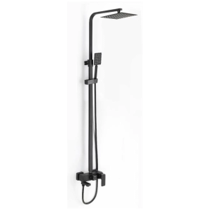 Душевая система D-Lin с изливом Черный матовый D10A15