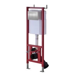 Инсталляция D&K DI для скрытого монтажа унитаза с клавишей смыва Хром глянцевый DI8140116 Инсталляция D&K DI для скрытого монтажа унитаза с клавишей смыва Хром глянцевый DI8140116