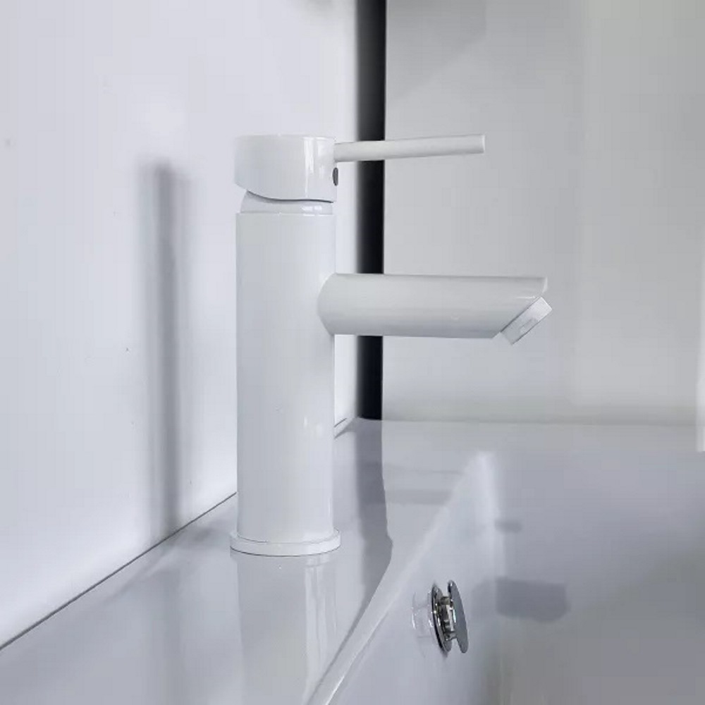 Смеситель для раковины Comforty FC018 Белый глянцевый FC018A-CKBT