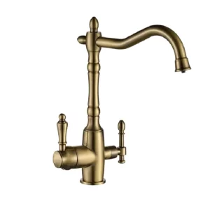 Смеситель для кухни Ulgran Classic U-018 с подключением к фильтру U-018 Бронза Смеситель для кухни Ulgran Classic U-018 с подключением к фильтру U-018 Бронза