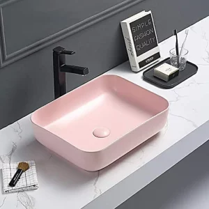 Раковина накладная Comforty T-Y9378 50х39 Розовый матовый 00-00007637