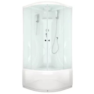 Душевая кабина Domani-Spa Elegance high V1.2 без электрики 90х90 Белый, Поддон высокий