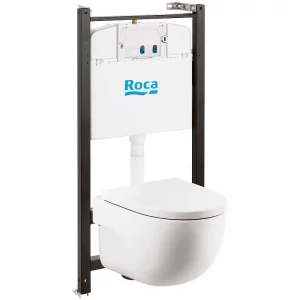 Инсталляция Roca + унитаз Meridian + крышка-сиденье supralit Белый 893104990