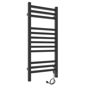 Полотенцесушитель электрический Laris Астор П12 90х35 правый Черный матовый 73207665