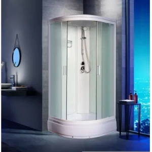 Душевая кабина Водный мир 100х100 Белый / Матовое низкий поддон ВМ8625 100