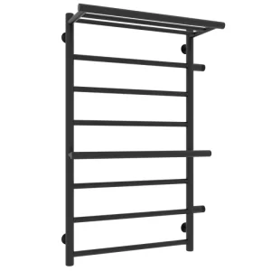 Полотенцесушитель водяной Laris Лавина П9 80х50 правый Черный матовый 73208029ЧМ