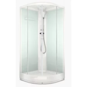 Душевая кабина Domani-Spa Delight Slim без электрики 80х80 Белый, Поддон низкий Душевая кабина Domani-Spa Delight Slim без электрики 80х80 Белый, Поддон низкий