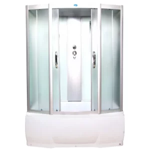 Душевая кабина Водный мир 150х70, Хром / Матовое, Высокий поддон