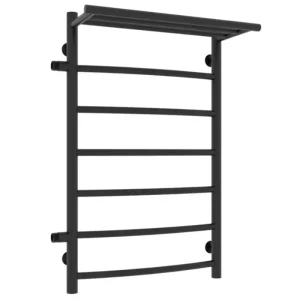 Полотенцесушитель водяной Laris Классик П7 80х50 левый Черный матовый 73208025ЧМ Полотенцесушитель водяной Laris Классик П7 80х50 левый Черный матовый 73208025ЧМ