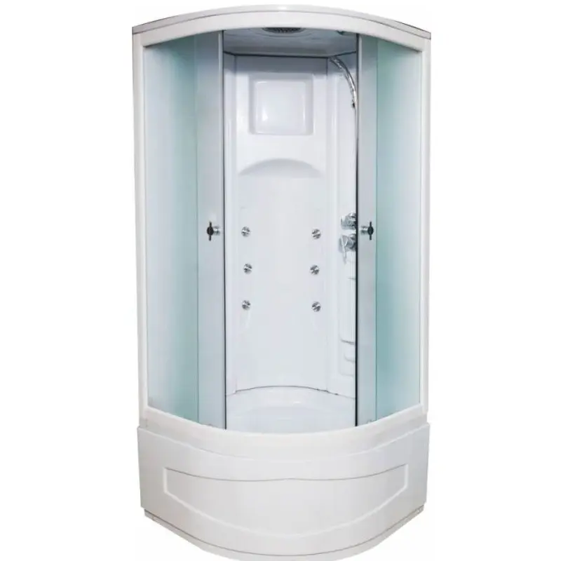 Душевая кабина Водный мир 90х90, Хром / Матовое, Высокий поддон Душевая кабина Водный мир 90х90, Хром / Матовое, Высокий поддон