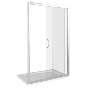 Душевая дверь Bas Latte 110х185 Хром / Грейп