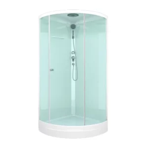 Душевая кабина Domani-Spa Simple без электрики 100х100 Белый, Поддон низкий