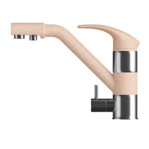 Смеситель для кухни Polygran Дуо с каналом для питьевой воды 694357 Бежевый