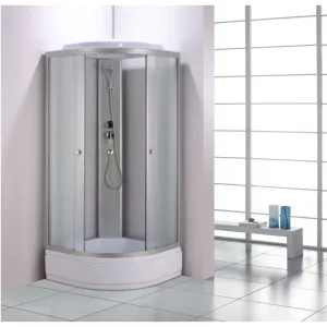 Душевая кабина Водный мир 100х100 Хром / Матовое низкий поддон ВМ525 100