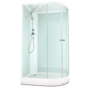 Душевая кабина Domani-Spa Delight Slim левая без электрики 120х80 Белый, Поддон низкий Душевая кабина Domani-Spa Delight Slim левая без электрики 120х80 Белый, Поддон низкий