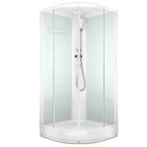 Душевая кабина Domani-Spa Delight Slim без электрики 90х90 Белый, Поддон низкий Душевая кабина Domani-Spa Delight Slim без электрики 90х90 Белый, Поддон низкий