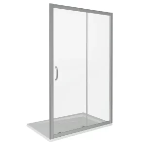 Душевая дверь Bas Infinity 140х185 Хром / Грейп