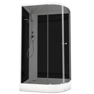 Душевая кабина Domani-Spa Delight Slim левая без электрики 120х80 Белый, Поддон низкий Душевая кабина Domani-Spa Delight Slim левая без электрики 120х80 Белый, Поддон низкий