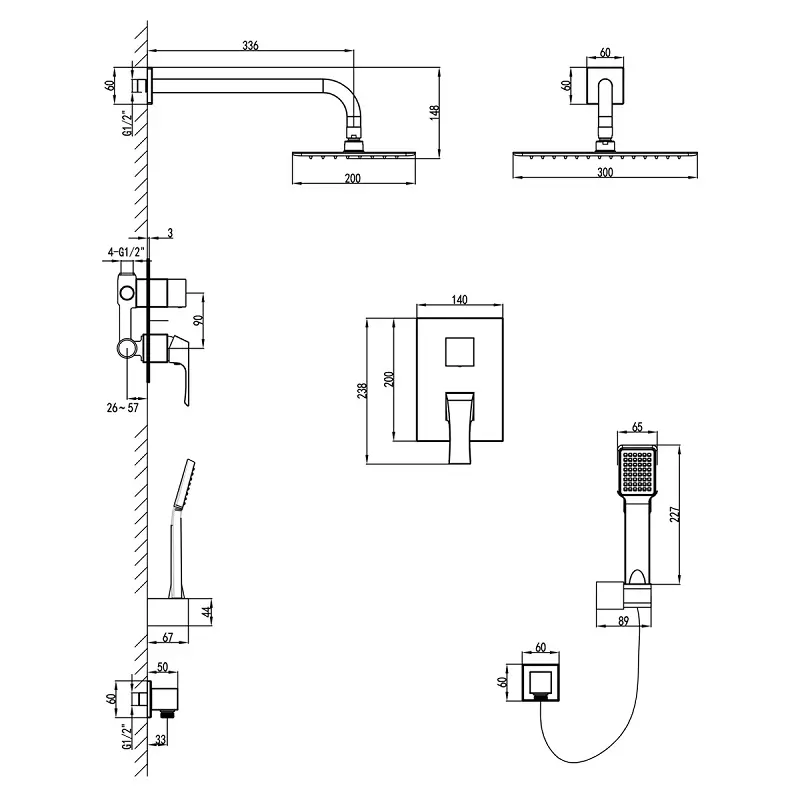 Душевая встройка Lemark Unit LM4529C Хром Душевая встройка Lemark Unit LM4529C Хром — изображение 2