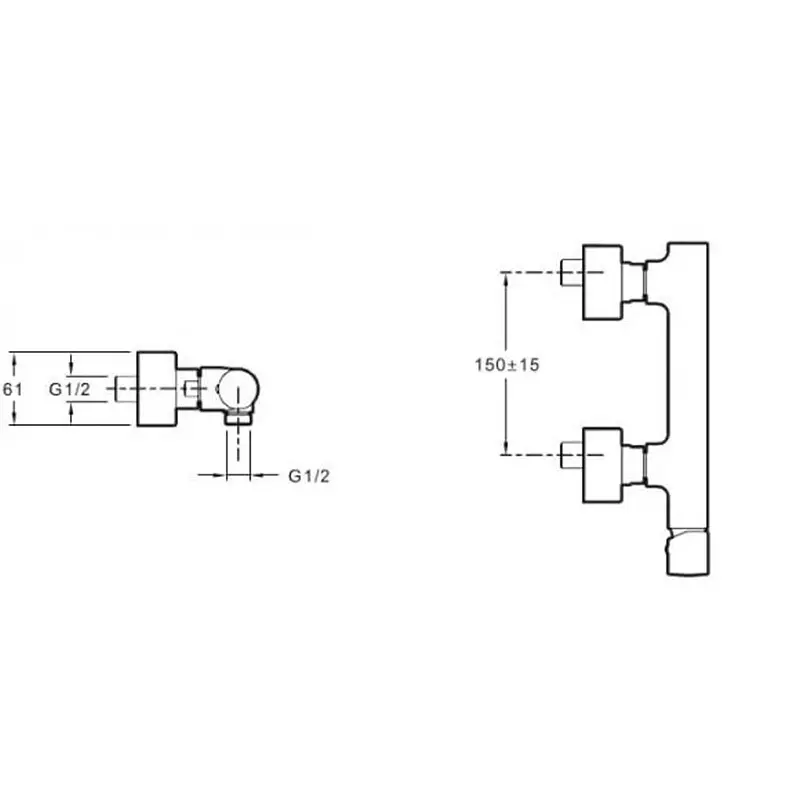 Смеситель для душа Jacob Delafon Toobi E8962-CP Смеситель для душа Jacob Delafon Toobi E8962-CP — изображение 2