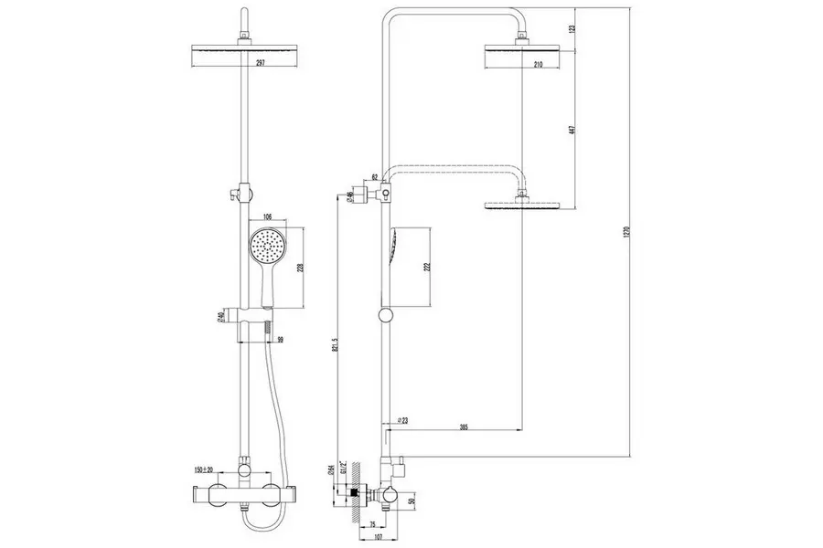 Душевая система Lemark Yeti LM7860C Душевая система Lemark Yeti LM7860C — изображение 2