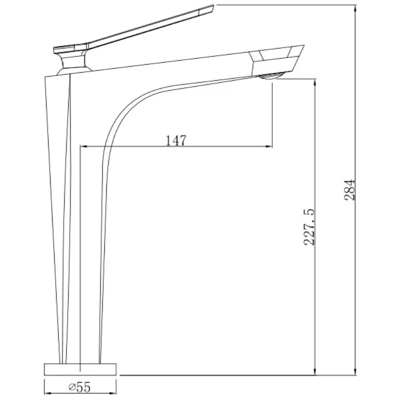 Смеситель для раковины Comforty FC088B-CMT Черный матовый Смеситель для раковины Comforty FC088B-CMT Черный матовый — изображение 3
