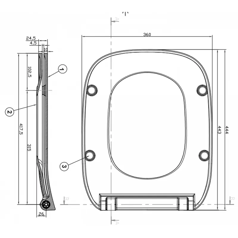 Крышка-сиденье Debba soft close Белый 8019D2003 Крышка-сиденье Debba soft close Белый 8019D2003 — изображение 3