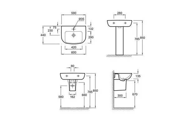 Полупьедестал Jacob Delafon Odeon Up Полупьедестал Jacob Delafon Odeon Up — изображение 3