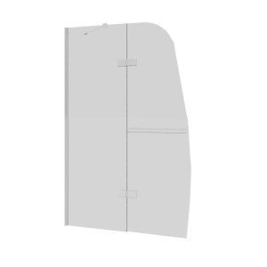 Шторка для ванны Grossman GR-102 90 Хром / Прозрачное GR-102