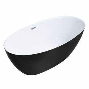 Ванна акриловая Grossman Classic 148х75 Белый / Черный GR-2403MB Ванна акриловая Grossman Classic 148х75 Белый / Черный GR-2403MB