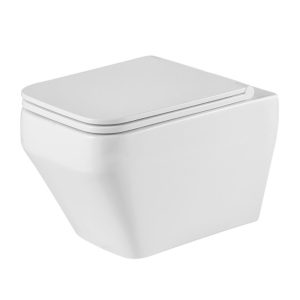 Унитаз подвесной Grossman Tornado с крышкой-сиденье Белый глянцевый GR-4410SQ