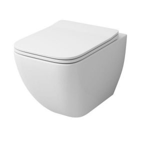 Унитаз подвесной Grossman с крышкой-сиденье Белый глянцевый GR-4447S Унитаз подвесной Grossman с крышкой-сиденье Белый глянцевый GR-4447S