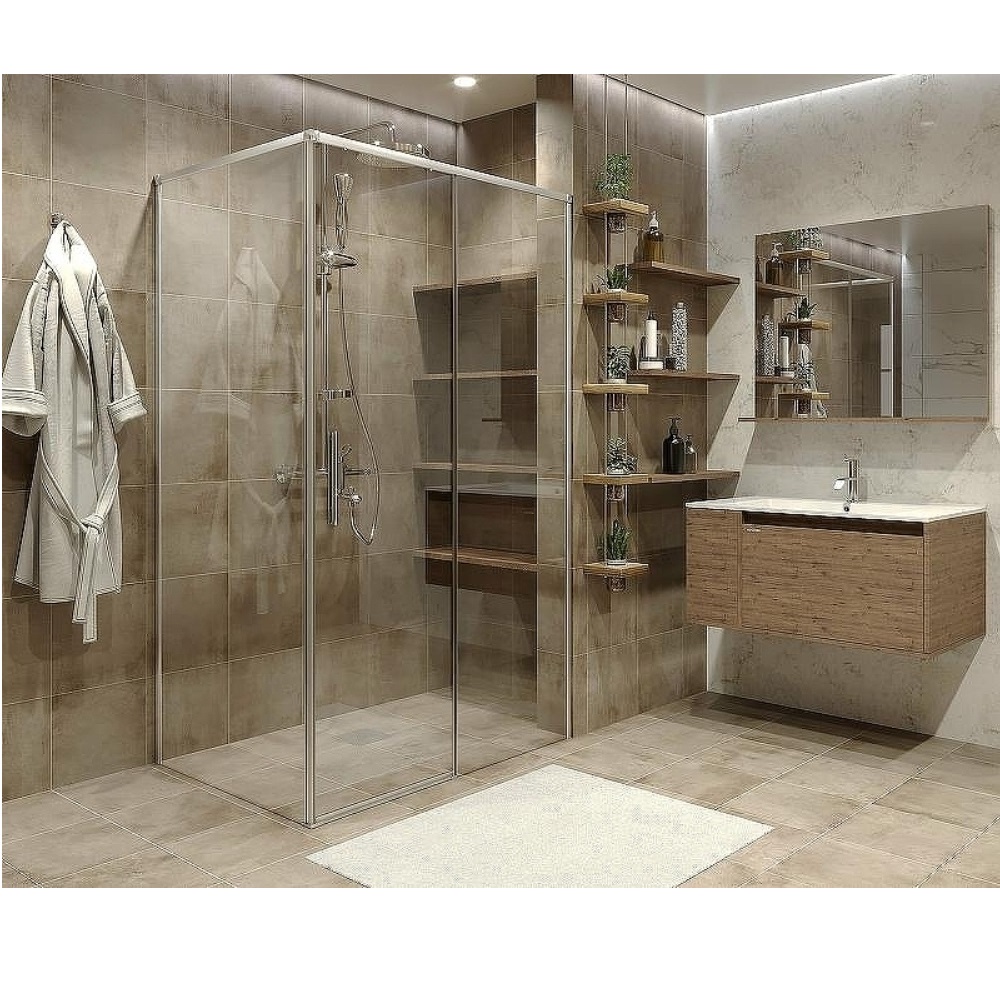 Душевая стенка Grossman Fly 90 Хром / Прозрачное GR-P90Fl1 Душевая стенка Grossman Fly 90 Хром / Прозрачное GR-P90Fl1 — изображение 2