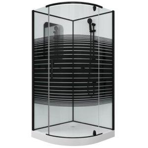 Душевая кабина Grossman Classic 90х90 Черный / С узором GR271