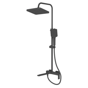 Душевая система Knotlor Stable с изливом Черный матовый KN-23/BL