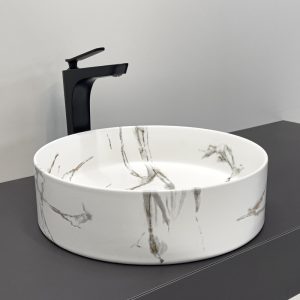 Раковина накладная Comforty 40 Белый мрамор N110CMWY-2