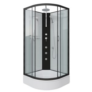 Душевая кабина Niagara Classic 90х90 Черный / Прозрачное NG-6701-14BKTG