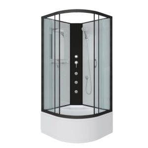 Душевая кабина Niagara Classic 100х100 Черный / Прозрачное NG-6709-14BKG