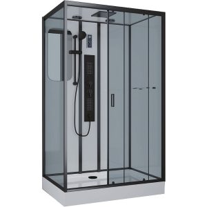 Душевая кабина Niagara Premium 80х120 левая Черный / Тонированное NG-6912-01GQRBLACK Душевая кабина Niagara Premium 80х120 левая Черный / Тонированное NG-6912-01GQRBLACK