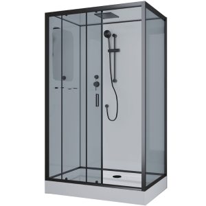 Душевая кабина Niagara Premium 80х120 левая Черный / Тонированное NG-6912-01QLBLACK Душевая кабина Niagara Premium 80х120 левая Черный / Тонированное NG-6912-01QLBLACK