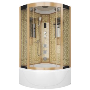 Душевая кабина Niagara Luxe 100х100 Золото / Прозрачное NG-7710G