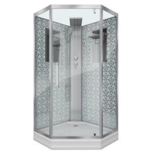 Душевая кабина Niagara Luxe 120х90 Хром / Прозрачное NG-7799WBK