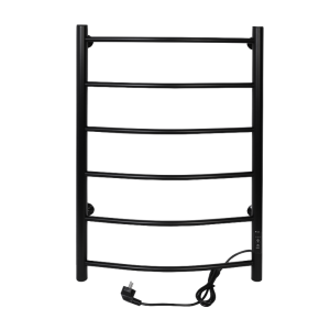 Полотенцесушитель электрический Тера Ребро 50х80 диммер Черный матовый ПСК-10-03д.ч