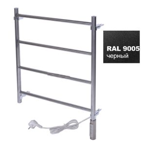 Полотенцесушитель электрический Тера Классика 40х60 ПСН диммер Черный матовый ПСН-09-01дч