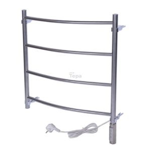 Полотенцесушитель электрический Тера Ребро 50х60 ПСН диммер Хром глянцевый ПСН-10-02д