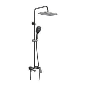 Душевая система Shevanik S41 с изливом Оружейная сталь S4136T